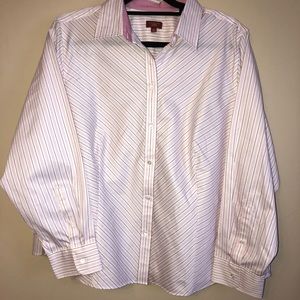18w Talbots Pink Dress Shirt